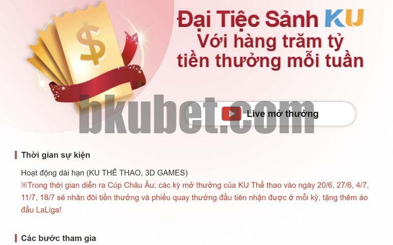 Khuyến mãi KUBET giúp người chơi nhận thêm tiền thưởng